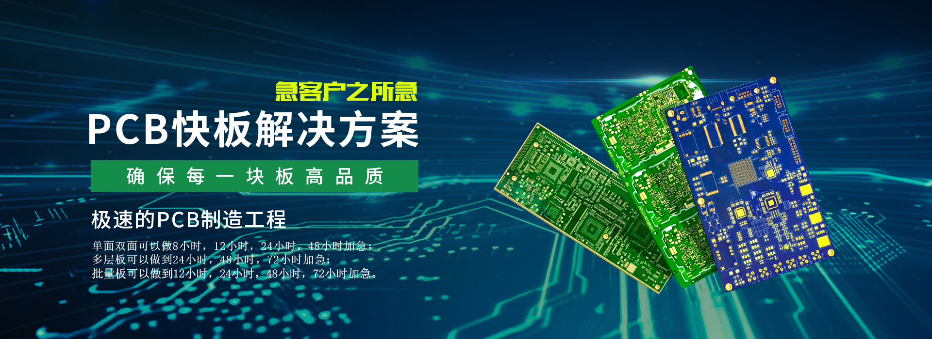 进新电路板PCB能力